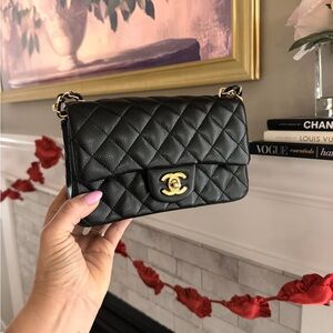 & Other Stories Black Quilted Crossbody Bag